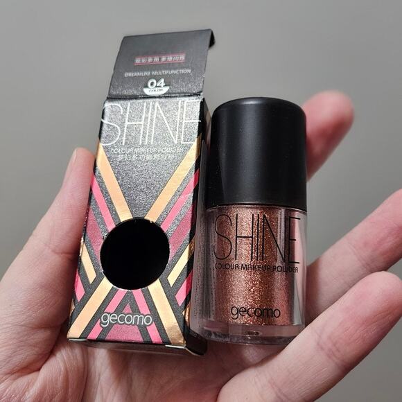 Gecomo Shine Color Makeup Powder FLASHING #04 Bronze ~ Dreamlike MultiFunctional - Picture 1 of 12